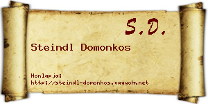 Steindl Domonkos névjegykártya